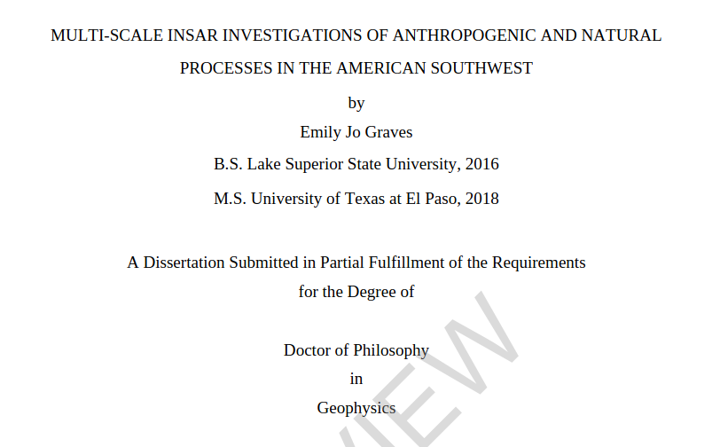 Dissertation title page